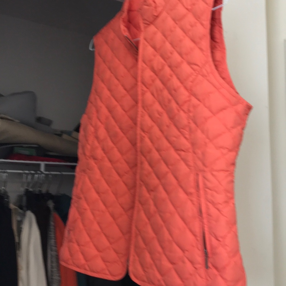 Lovely thin down vest in Fall Orange!